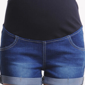Maternity Denim Casual Tummy Shorts