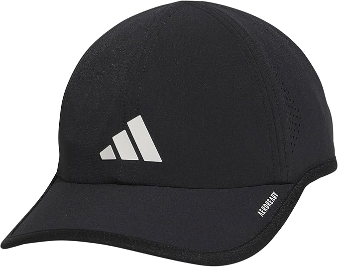 Adidas lightweight performance cap with adjustable strap and breathable panels