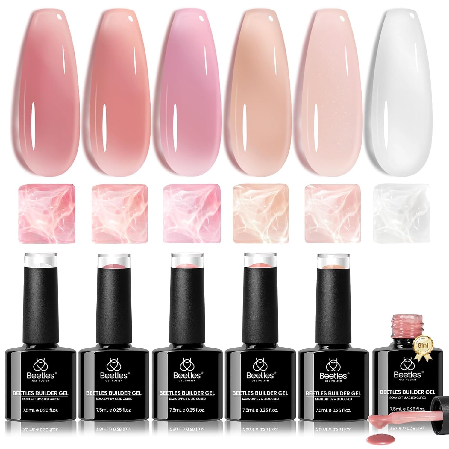 Beetles Nail Glow Collection Builder Gel Set