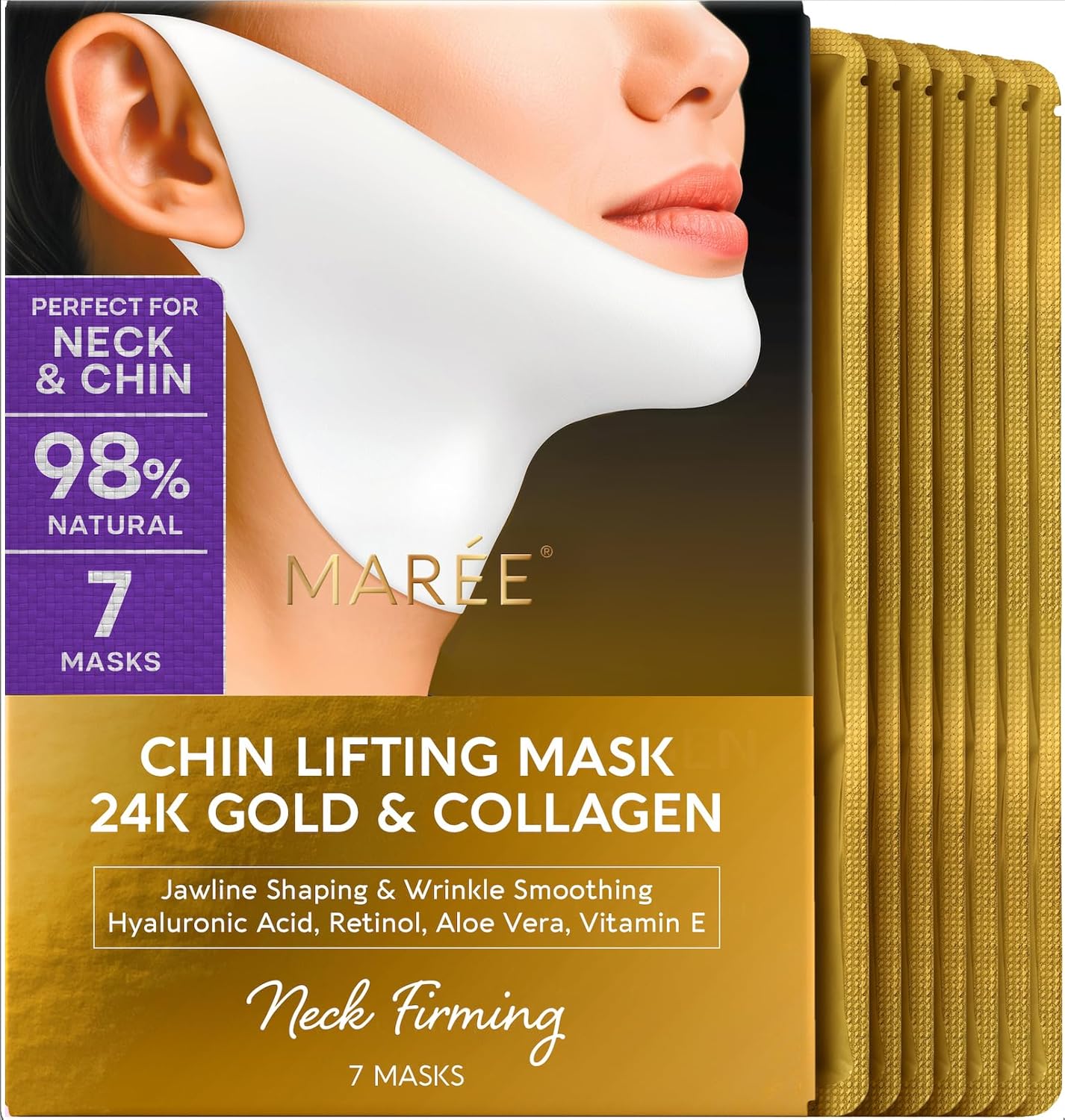 MAREE V Line Lifting Mask 24K Gold
