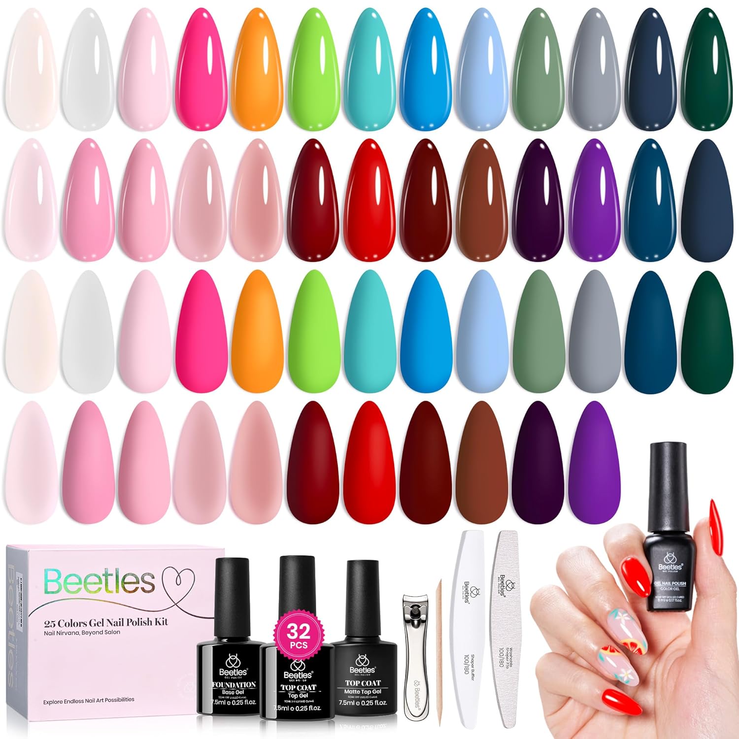 Beetles Nail Glow Collection Gel Polish Set