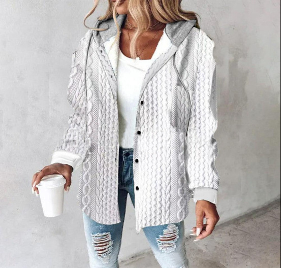 Women's large plaid style women's jacket plaid autumn and winter new style - Image 13