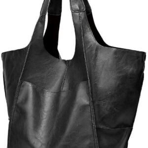 Large Women's Tote Bag PU Leather Handbag