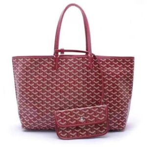 Women's PU Leather Tote Bag Large Capacity Waterproof Beach Bag Pocket Red