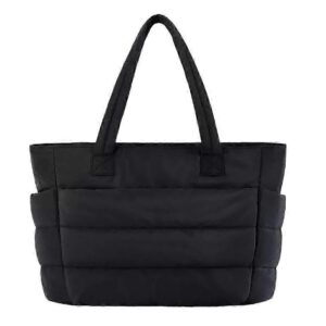 Lightweight Puffy Tote Bag for Women with Compartments Shoulder Bag