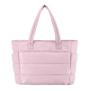 Lightweight Puffy Tote Bag for Women with Compartments Shoulder Bag