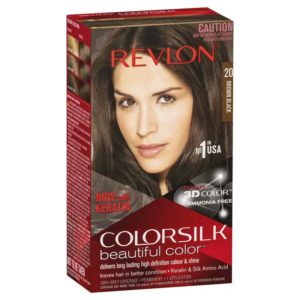 Revlon ColorSilk 20 Brown Black permanent 3D hair colour with keratin