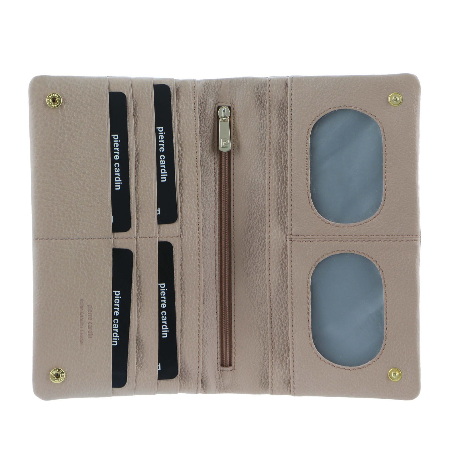 Pierre Cardin Ladies Womens Genuine Leather Bi-Fold RFID Purse Wallet - Blush - Image 2