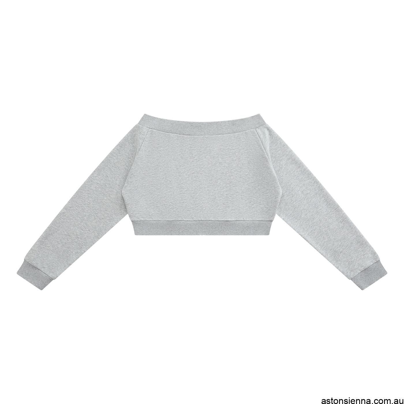 Women's off shoulder full zip hoodie with bodycon fit premium cotton blend fabric and Y2K streetwear styling