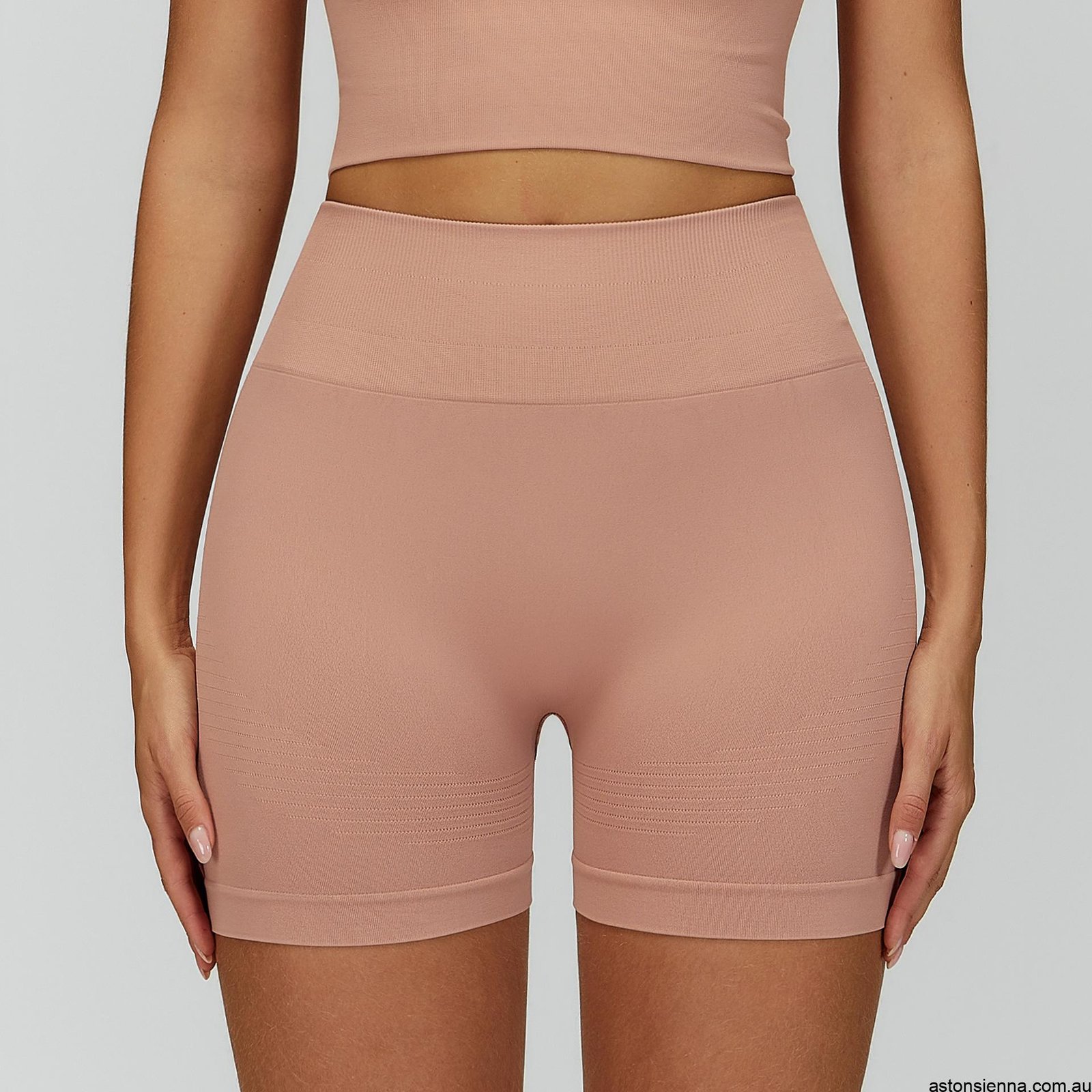 high waisted seamless yoga shorts for women