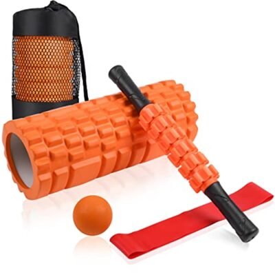4‑in‑1 Foam Roller Recovery Set – Roller, Stick, Ball & Band