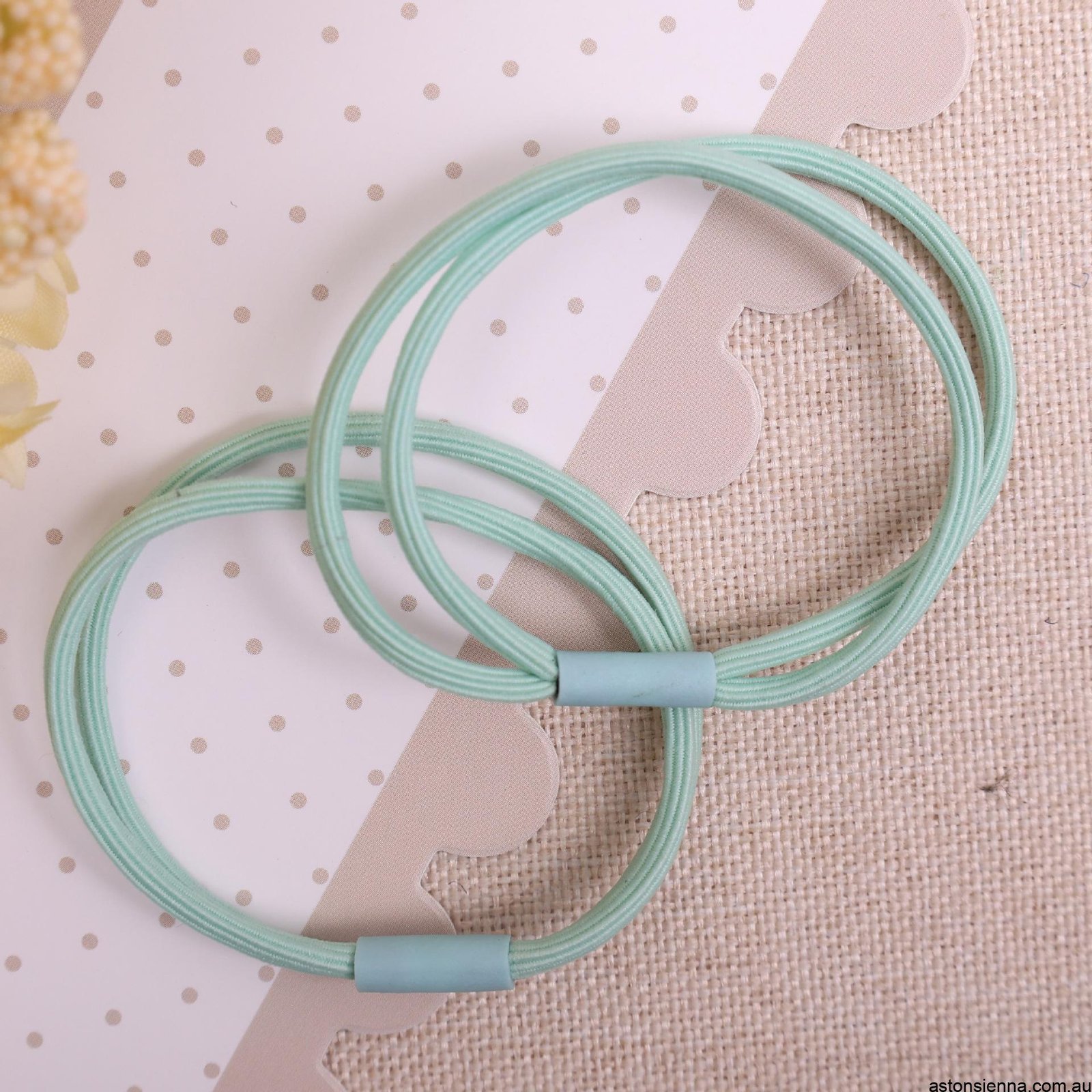 50 Pieces Metal-Free Hair Elastics for Ponytails and Buns, Soft Stretchy Hair Ties for Sport, Fitness, Yoga and Daily Wear, Assorted Colours - Image 2