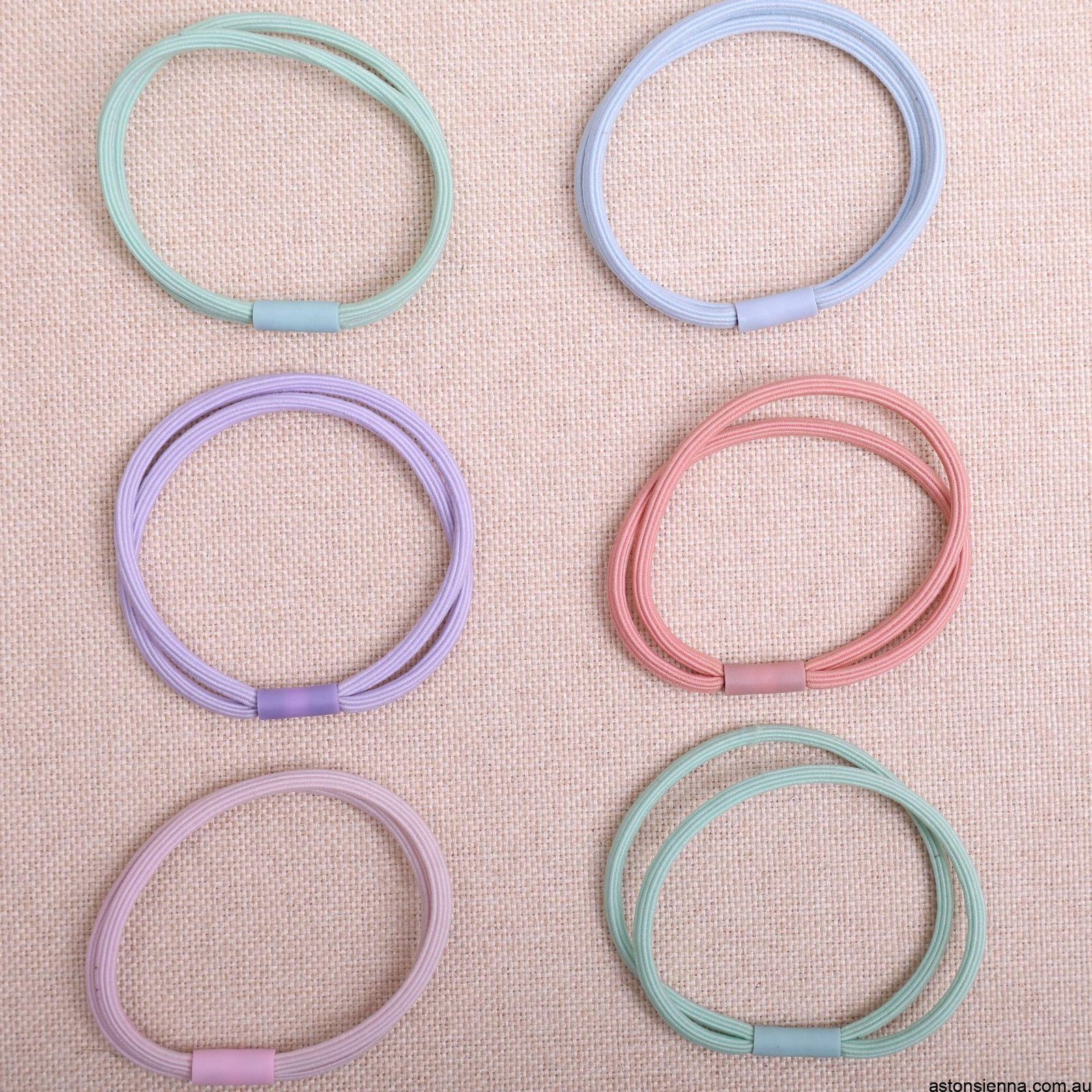 50 Pieces Metal-Free Hair Elastics for Ponytails and Buns, Soft Stretchy Hair Ties for Sport, Fitness, Yoga and Daily Wear, Assorted Colours - Image 7