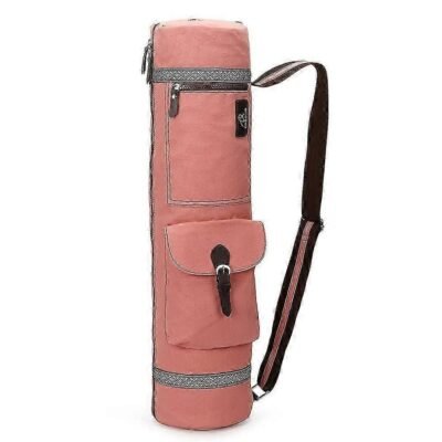 Yoga bag, Yoga Mat Bag for Robust Yoga Mat Tote Bag With Adjustable Shoulder Strap Pink