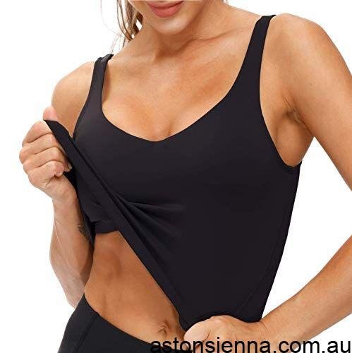 Low-Impact Active Crop Tank for Yoga, Gym, Workout, and Daily Fitness Activities, XXXL (Black) - Image 6