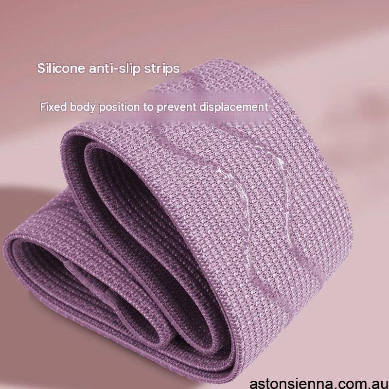 8‑Grid Yoga Stretch Strap & 60LB Resistance Band Set – Green/Purple - Image 6