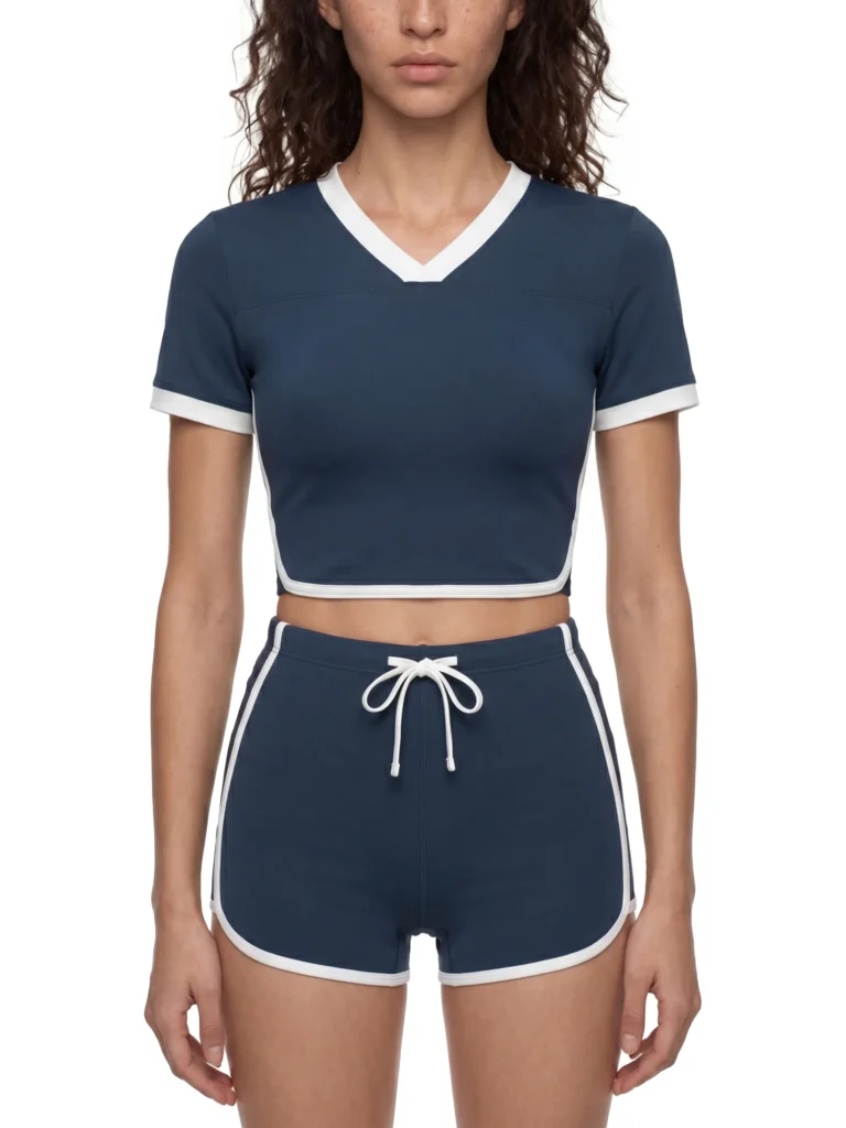 AstonSienna Women's V Neck Performance Tee Slim Fit Activewear Top