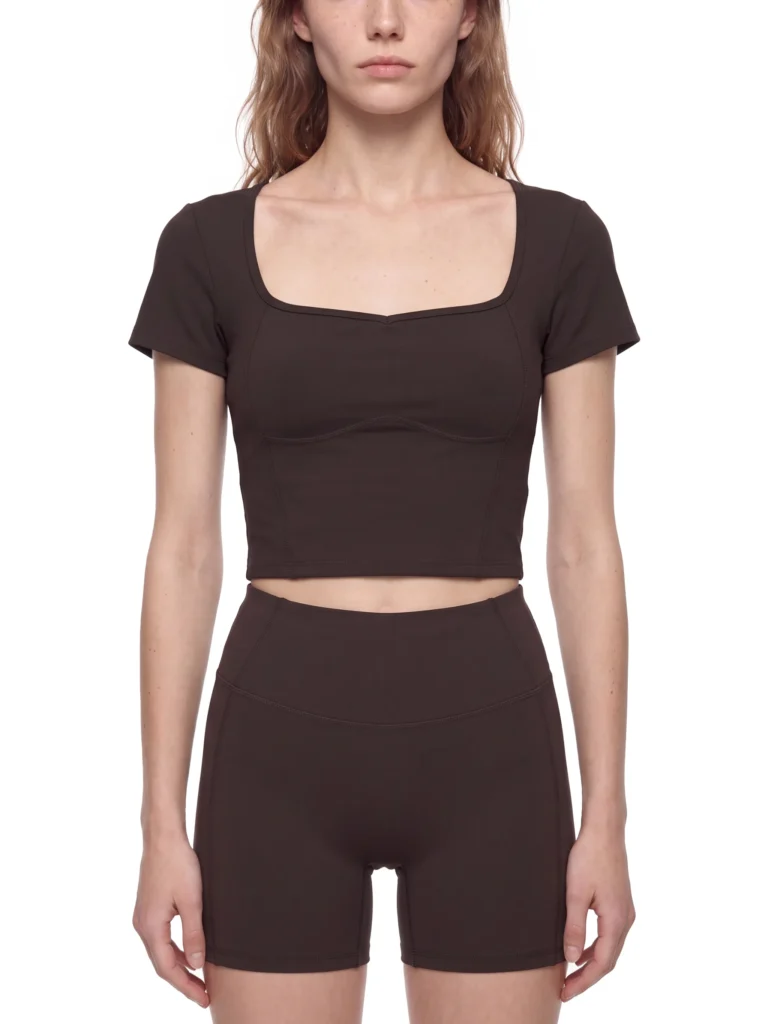 AstonSienna women's square neck activewear top