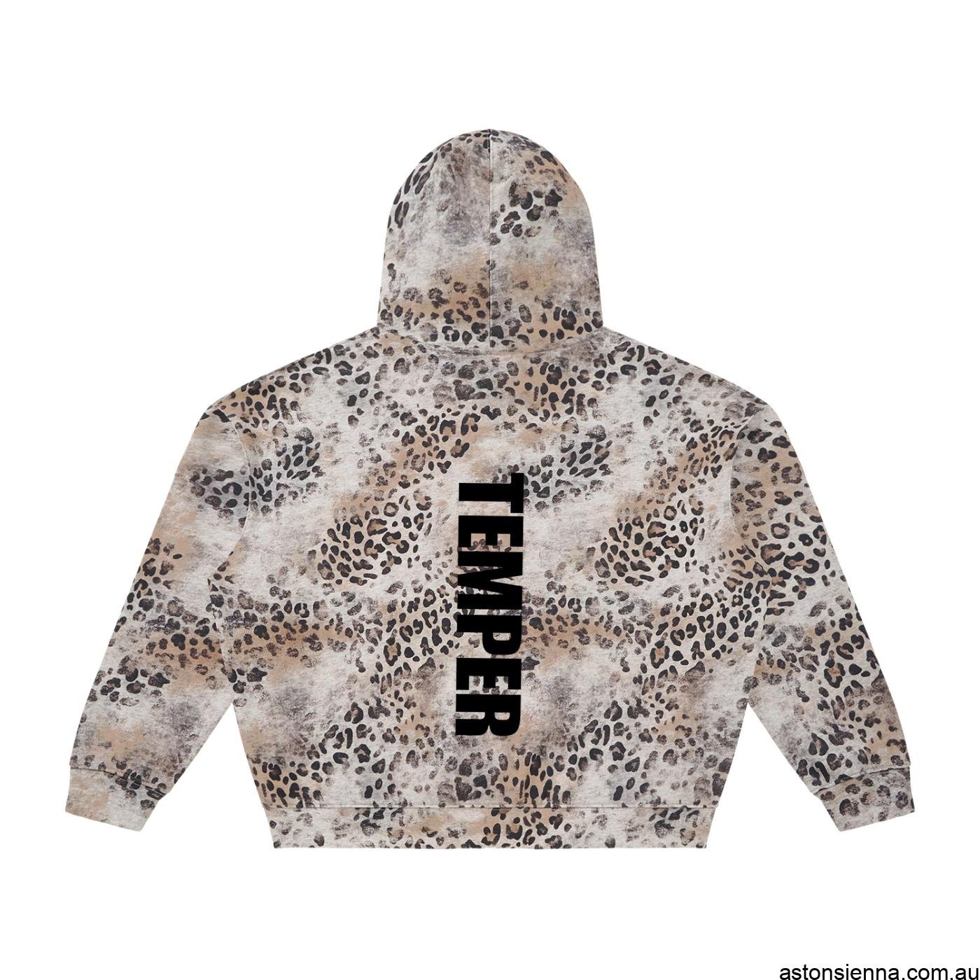 AstonSienna Vintage Wash Full Zip Hoodie with oversized fit and premium streetwear styling