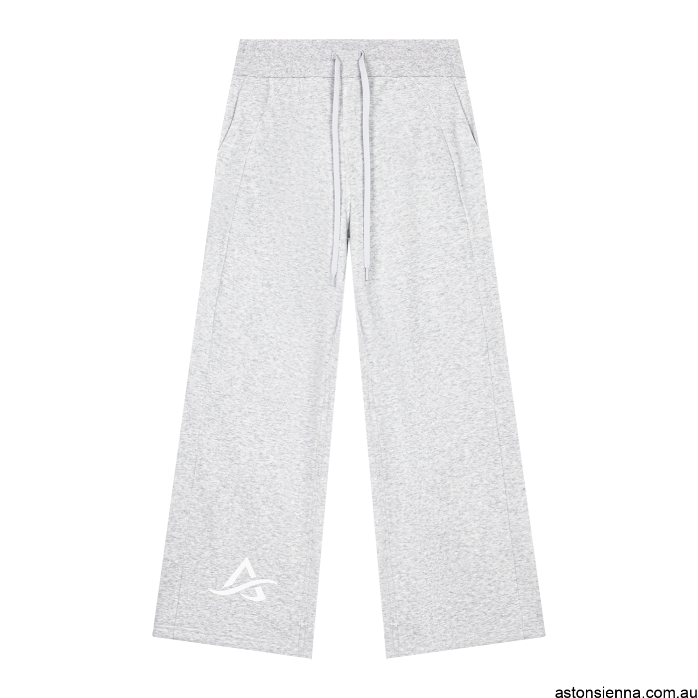 ASTONSIENNA.COM.AUWomen's fleece-lined wide leg sweatpants with high-rise drawstring waist and relaxed fit