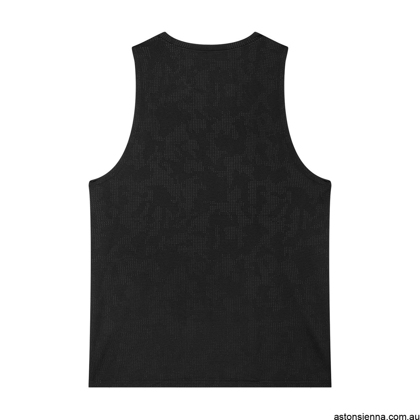 Men's Active Performance Tank Top in lightweight jacquard performance fabric by Aston Sienna