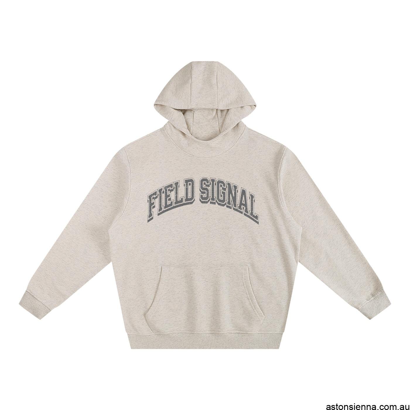AstonSienna Fleeced High Neck Hoodie with premium fleece lining and relaxed fit