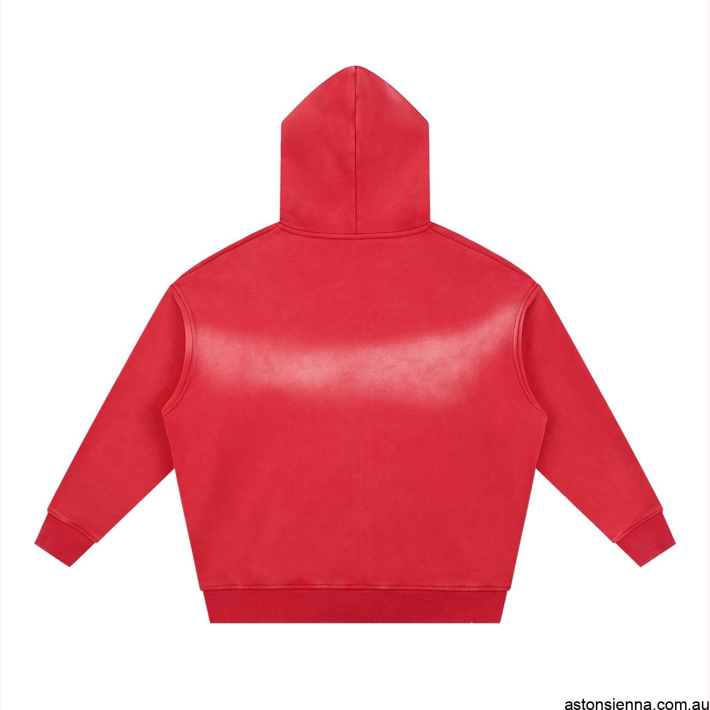 AstonSienna Men's Sunfade Vintage Zip Hoodie with premium sunfade finish, relaxed fit and vintage-inspired streetwear styling