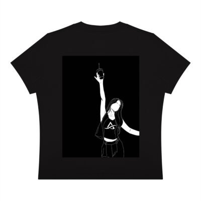 Women's Premium Sorona Cotton Crew Neck T-Shirt with Regular Fit by AstonSienna