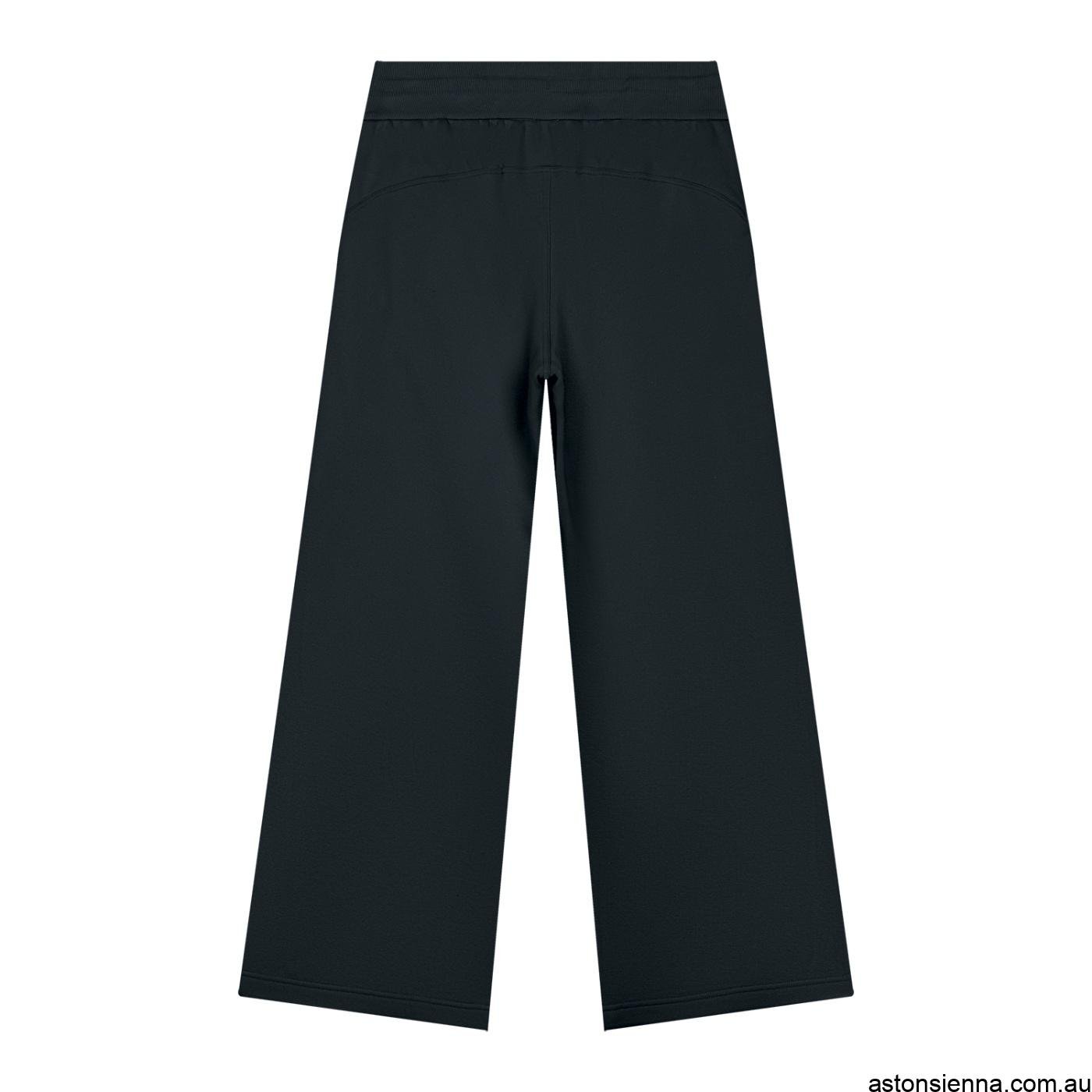 Women's fleece-lined wide leg sweatpants with high-rise drawstring waist and relaxed fit