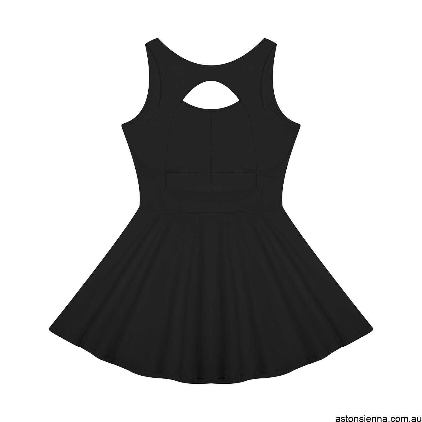 Women's Open-Back Tennis Dress with flattering open-back design