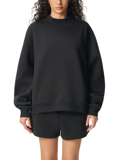 AstonSienna Oversized Fleeced Turtleneck Sweatshirt with premium fleece lining and oversized fit