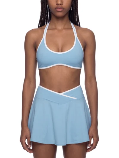 AstonSienna Women's Seamless Halter Crop Tank for Activewear and Fitness