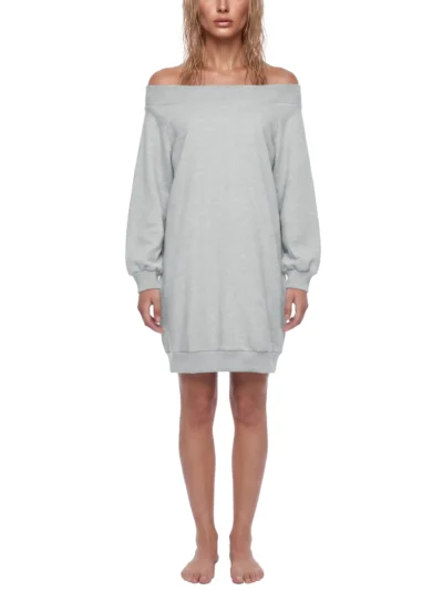 Women's Off-Shoulder Sweatshirt Dress by AstonSienna
