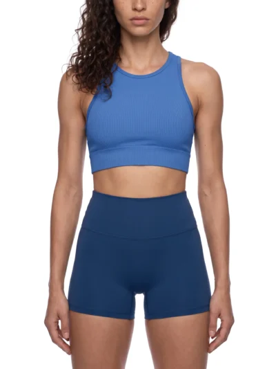 Women's Paneled Crop Yoga Tank Top in Yellow Activewear Set